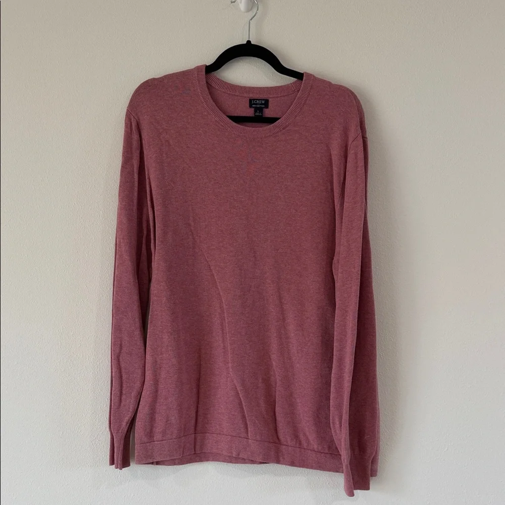 J. Crew Men's Pink Crewneck Sweater
